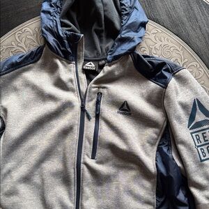 Reebok Men's Gray and Navy Performance Jacket